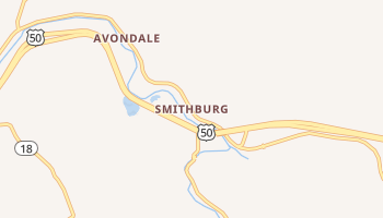 Smithburg, West Virginia map