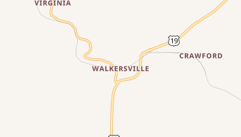 Walkersville, West Virginia map