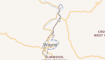 Wayne, West Virginia map