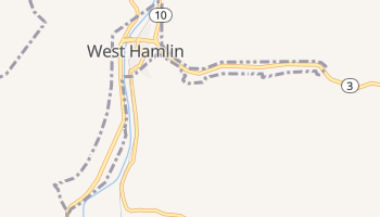 West Hamlin, West Virginia map