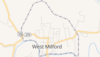 West Milford, West Virginia map