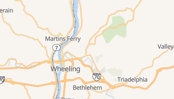 Wheeling, West Virginia map