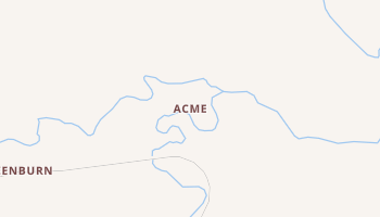 Acme, Wyoming map