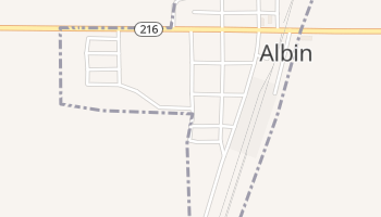 Albin, Wyoming map