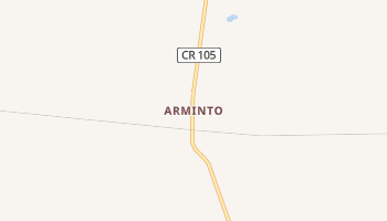 Arminto, Wyoming map