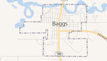 Baggs, Wyoming map