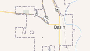 Basin, Wyoming map