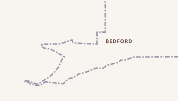 Bedford, Wyoming map