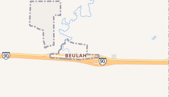 Beulah, Wyoming map