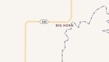 Big Horn, Wyoming map