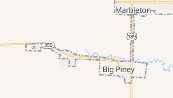 Big Piney, Wyoming map
