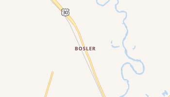 Bosler, Wyoming map