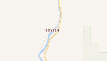 Boysen, Wyoming map
