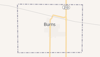 Burns, Wyoming map