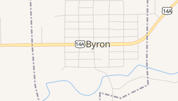 Byron, Wyoming map