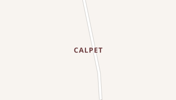 Calpet, Wyoming map