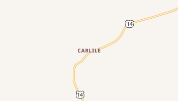Carlile, Wyoming map