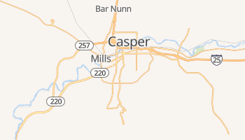 Casper, Wyoming map