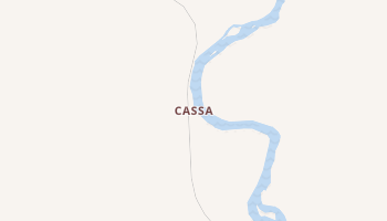 Cassa, Wyoming map