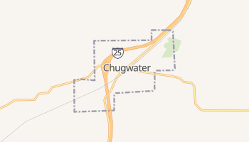 Chugwater, Wyoming map