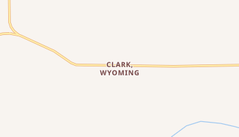Clark, Wyoming map