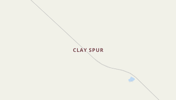 Clay Spur, Wyoming map