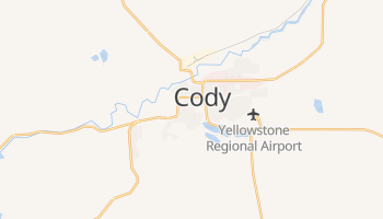 Cody, Wyoming map