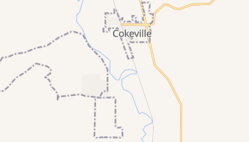Cokeville, Wyoming map