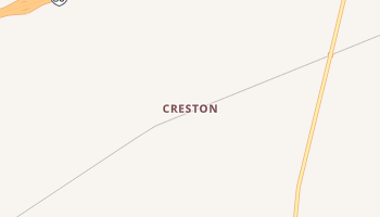 Creston, Wyoming map