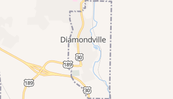 Diamondville, Wyoming map