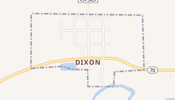 Dixon, Wyoming map