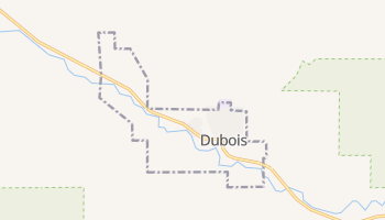 Dubois, Wyoming map