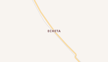 Echeta, Wyoming map