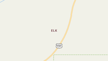 Elk, Wyoming map