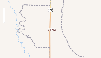 Etna, Wyoming map