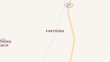 Farthing, Wyoming map