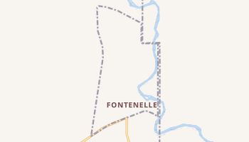 Fontenelle, Wyoming map