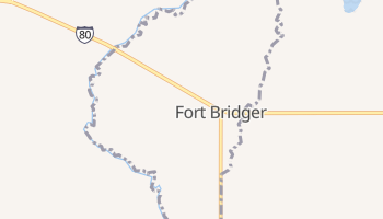 Fort Bridger, Wyoming map