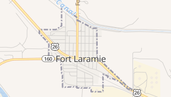 Fort Laramie, Wyoming map