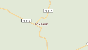 Foxpark, Wyoming map