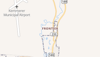 Frontier, Wyoming map