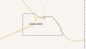 Garland, Wyoming map