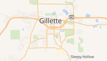 Gillette, Wyoming map