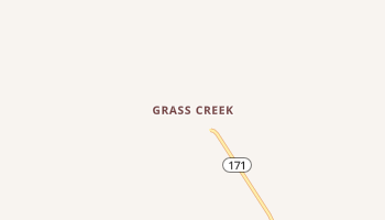 Grass Creek, Wyoming map