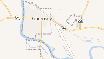 Guernsey, Wyoming map