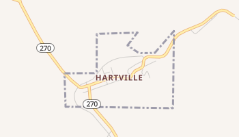Hartville, Wyoming map