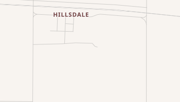Hillsdale, Wyoming map