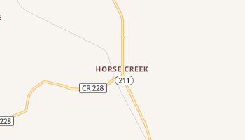 Horse Creek, Wyoming map