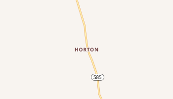 Horton, Wyoming map