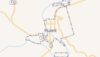 Hulett, Wyoming map